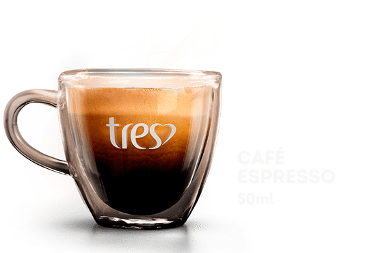 Cafeteira TRES e produtos da 3 Corações