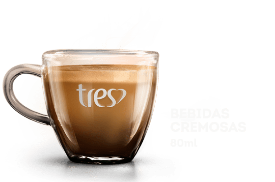 Cafeteira TRES e produtos da 3 Corações