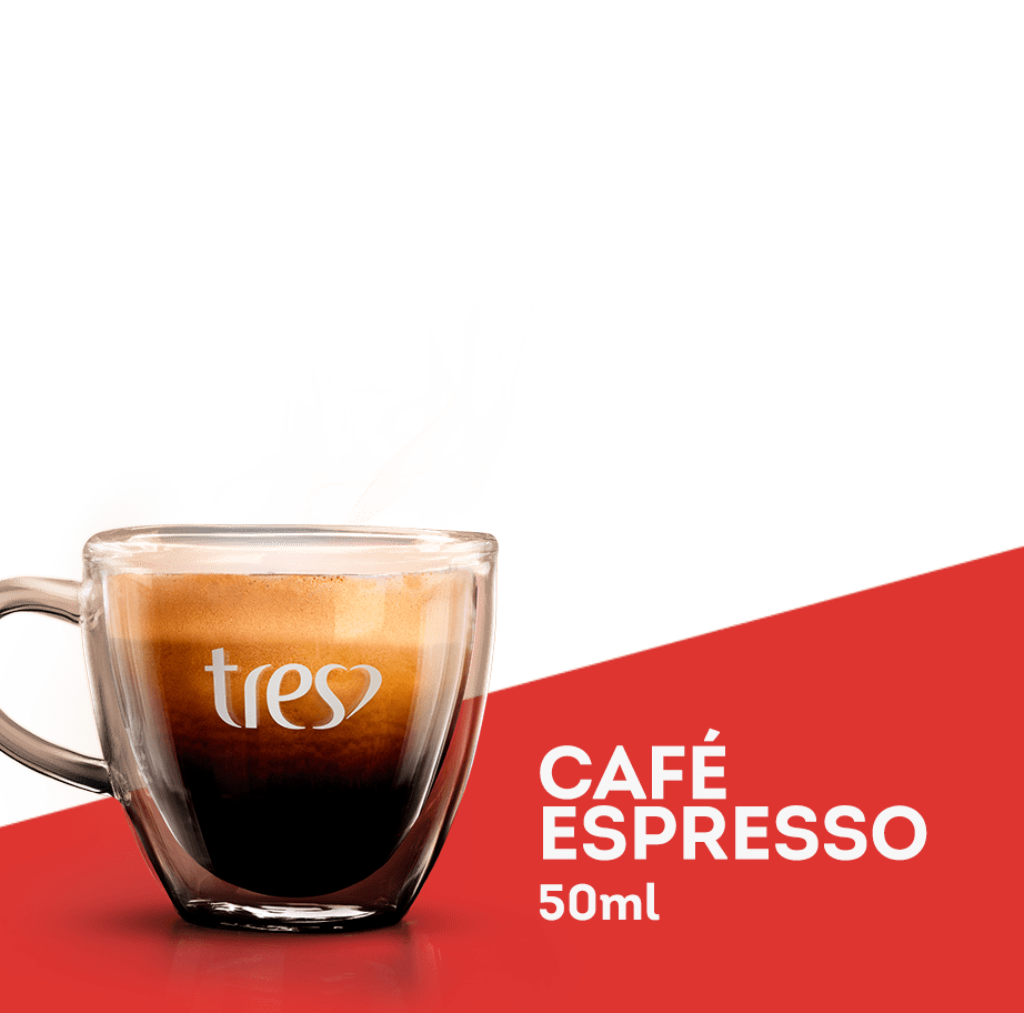 Cafeteira TRES e produtos da 3 Corações