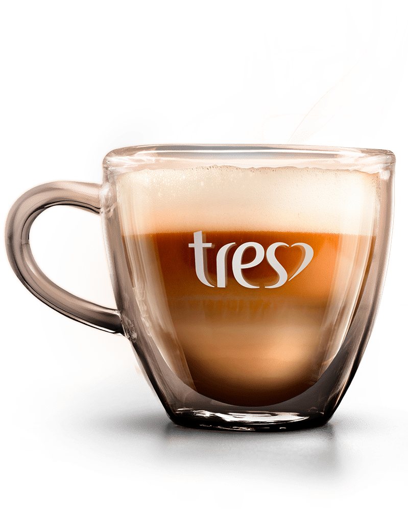 Cafeteira TRES e produtos da 3 Corações