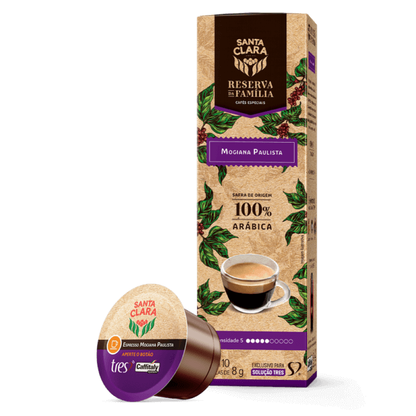 Cápsula de Café Espresso TRES Reserva da Família Mogiana Paulista Santa Clara
